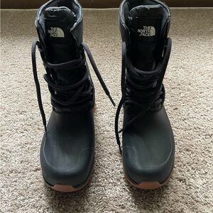 The North Face Black and Brown Boots